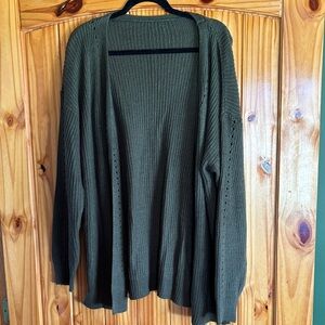 Source Unknown Olive Knit Cardigan